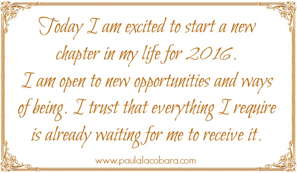 New Chapter in 2016